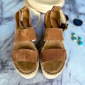 Soludos suede Minorca sandals.
